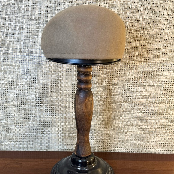 🌟HP🌟Camel Tan 100% Wool Ascot Rounded Cap  Country Gentlemen M - Picture 4 of 7